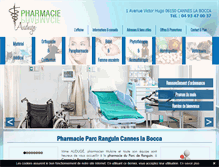 Tablet Screenshot of pharmacie-parc-ranguin.com